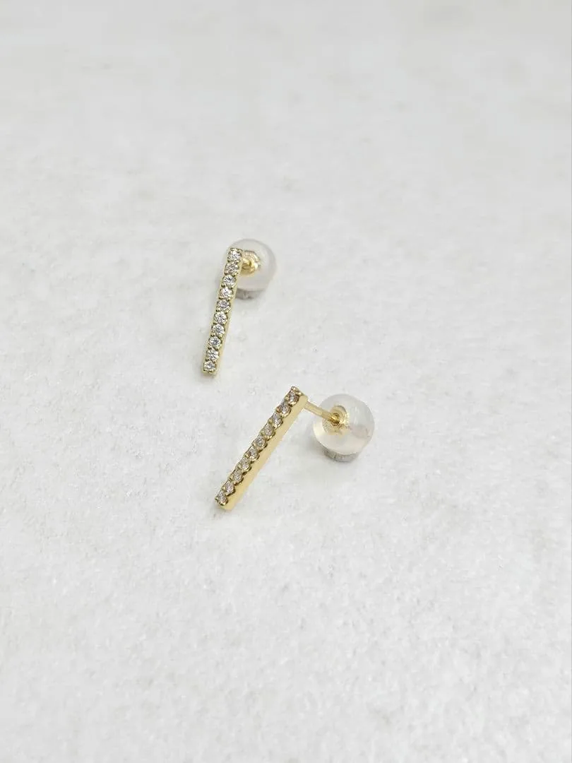 K18YG ダイヤモンドピアス
