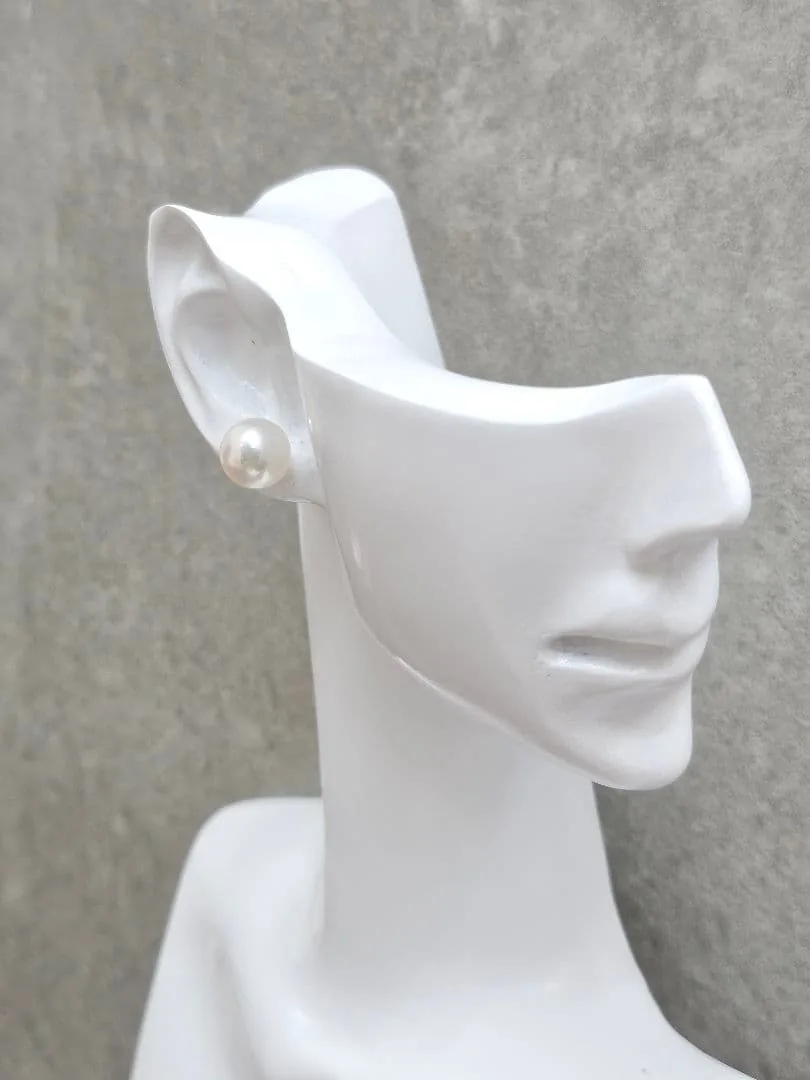 【K14WG アコヤ真珠 ピアス 7.5〜8mm】